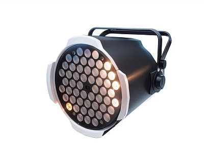 Modern LED Downlight Spotlight with Multiple Bulbs Black White Design Portable Handle Indoor Lighting 3d model