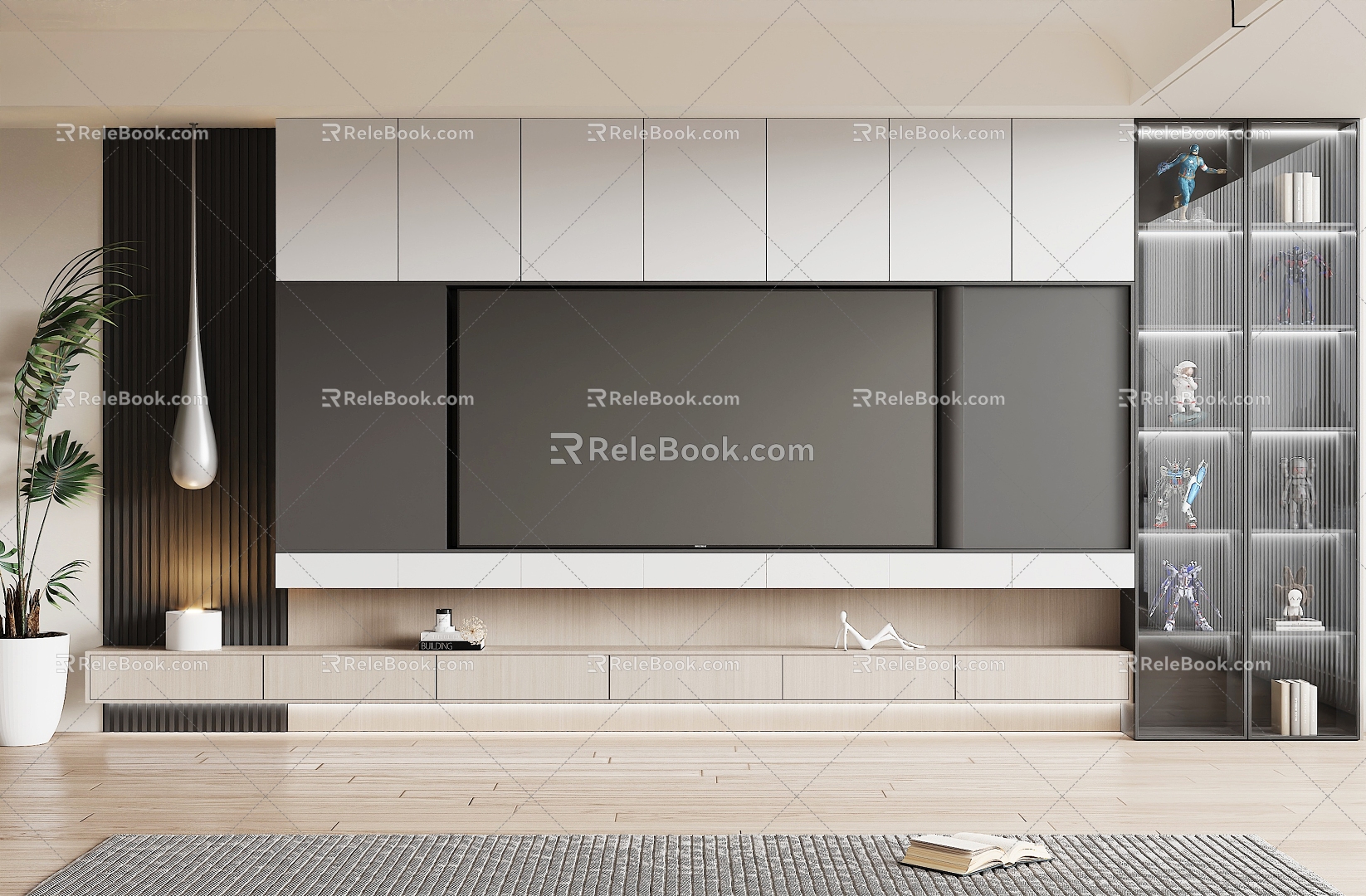 Modern TV Background Wall Living Room TV Background Wall TV Wall TV Cabinet 3d model