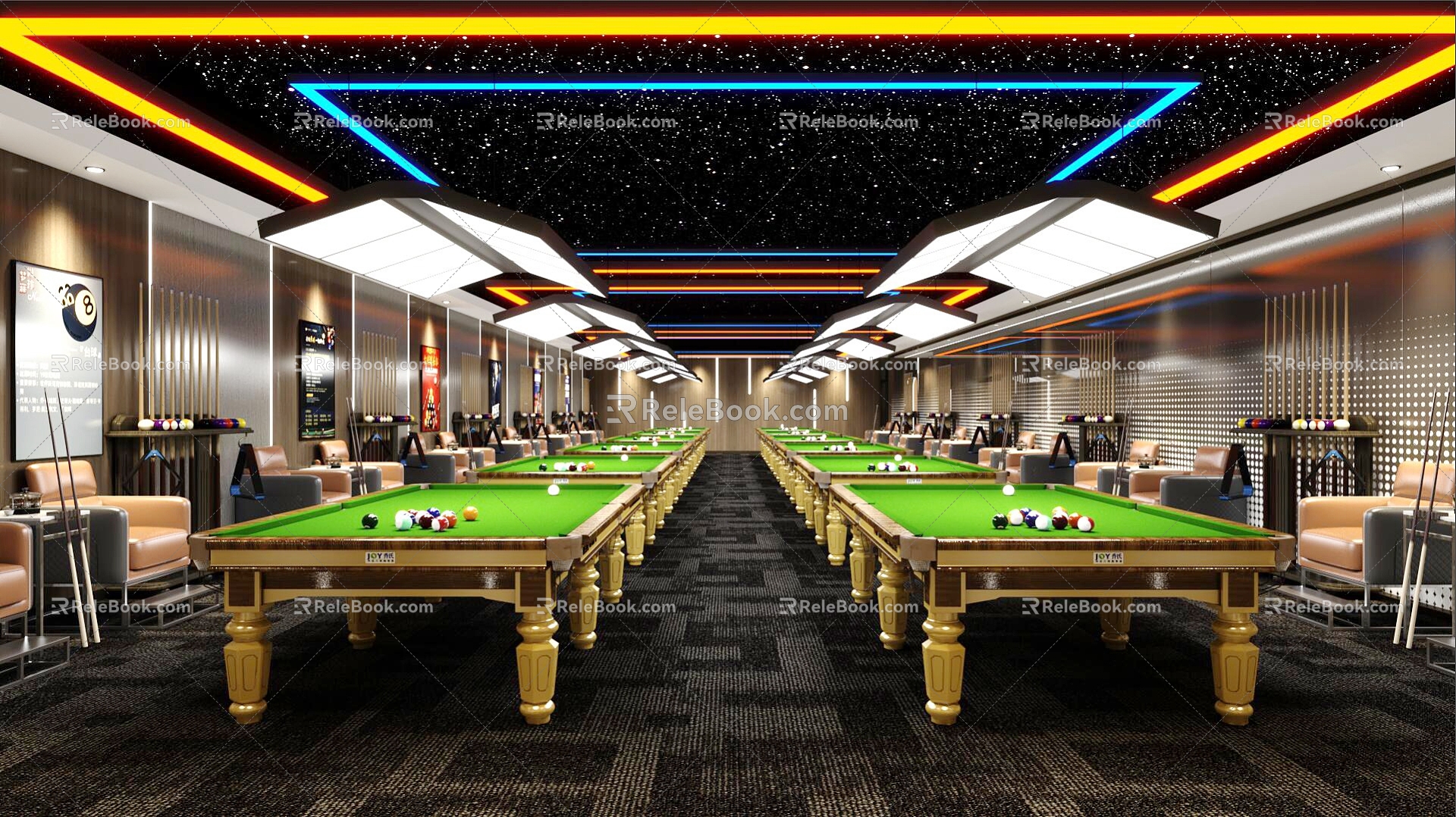 billiard hall billiard table billiard room billiard room model