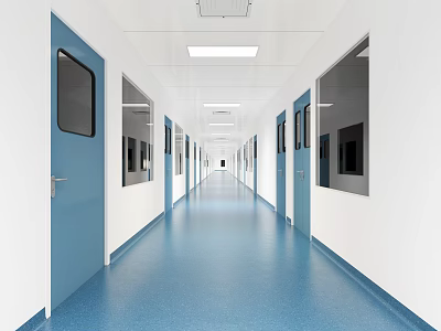 Modern aisle 3d model