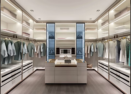 Modern Cloakroom 3d model