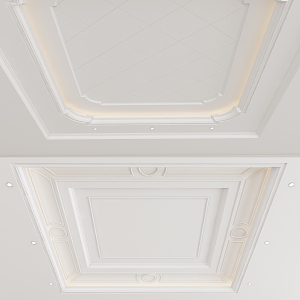 European-style ceiling 3d model