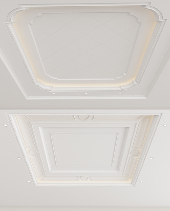 European-style ceiling 3d model