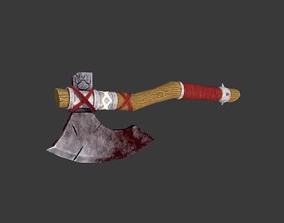 Modern Axe Orc Axe 3d model