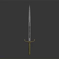 Modern Sword Officer Sword Long Sword 3d model