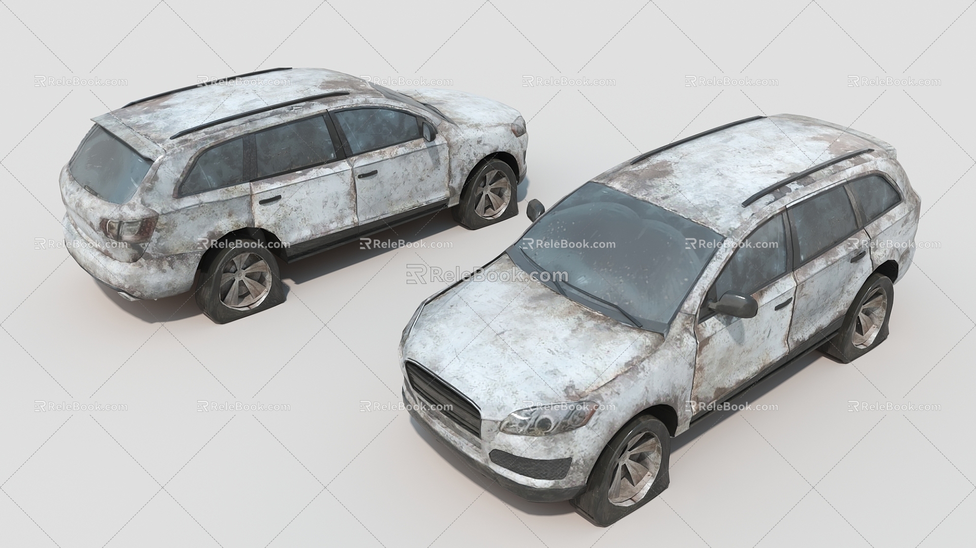 old car worn-out car car 3d model