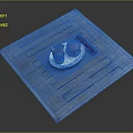 Delicious Hamburger With Fries On White Plate Over Gray Wooden Placemat