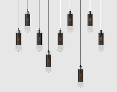 Modern chandelier 3d model