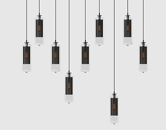 Modern chandelier 3d model