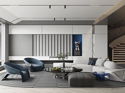 modern living room model