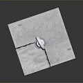 Industrial Lighting Fixture Combination With Concrete Block White Ring Hook And Metal Bolt