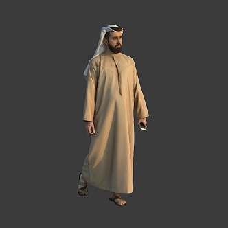 Foreign men Arabs 3d model