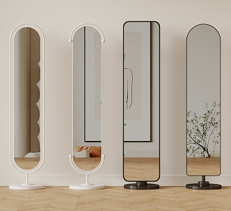 Modern mirror Floor mirror Full-length mirror 3d model