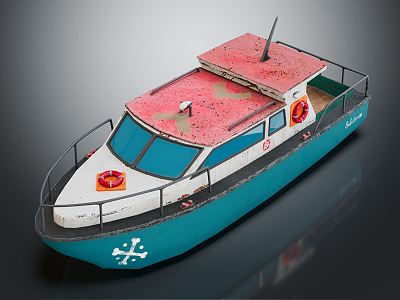 modern boat small boat fishing boat model