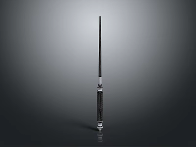 Sleek Modern Sword With Long Blade Dark Handle And Silver Accents 3d model