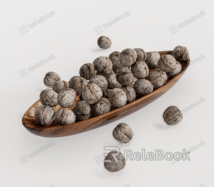 Modern Walnut Walnut Plate model