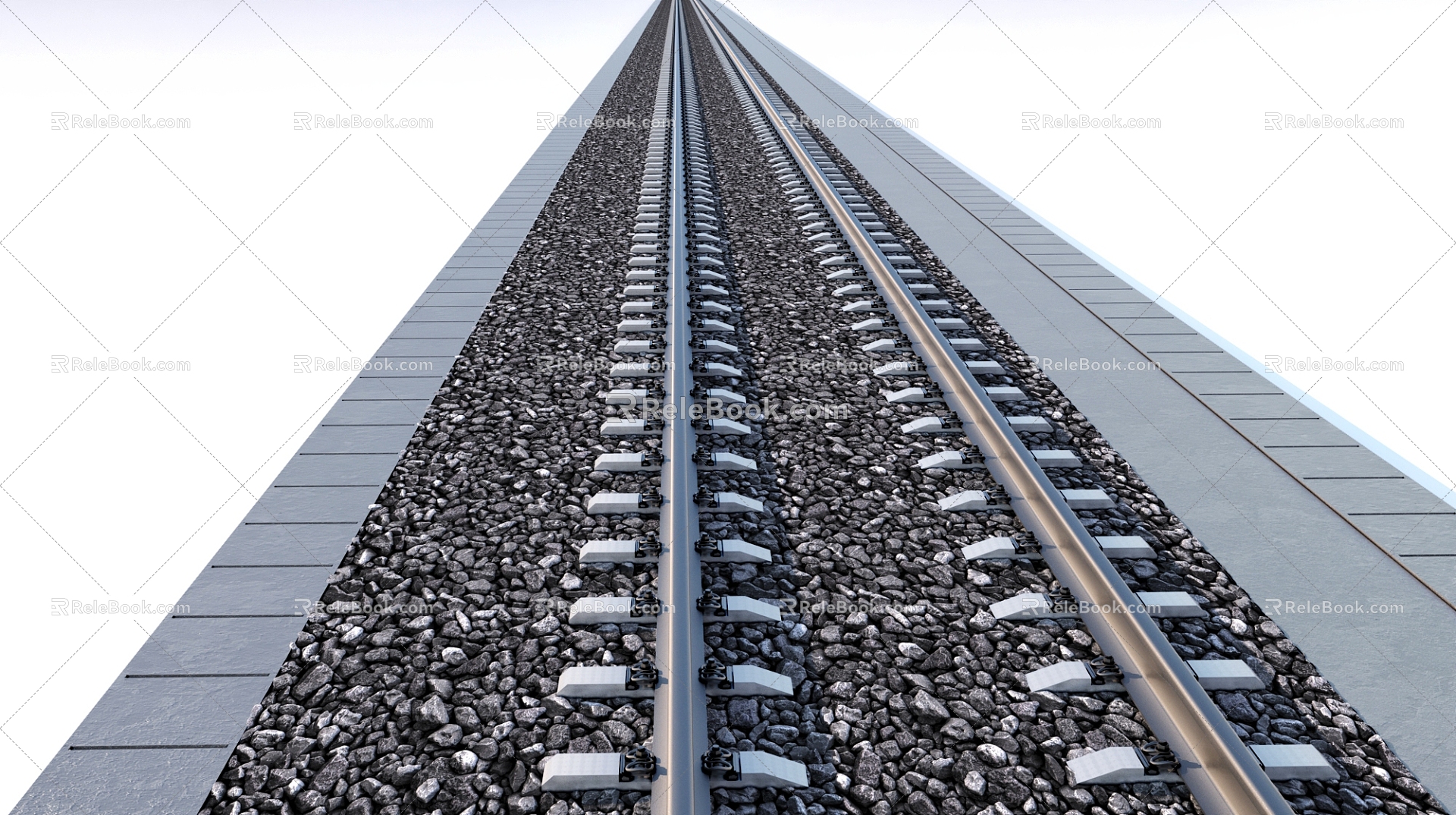 railway rail transit facilities 3d model