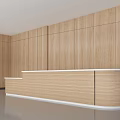 Modern Service Desk 3d model