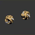 Gold Teardrop Earrings With Diamond Accents And Elegant Gold Chain Design