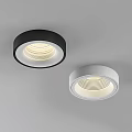 Recessed White Modern Downlight Spotlight with Square Black Trim Mesh Design and Warm Illumination