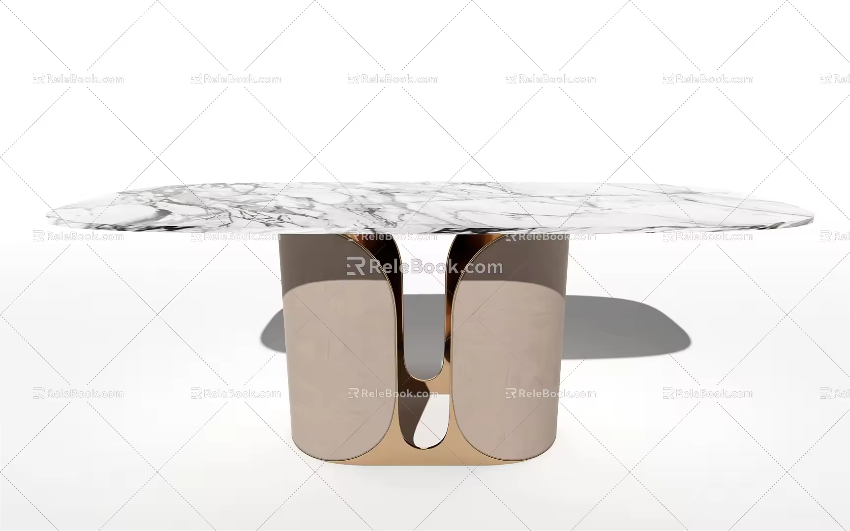 Modern dining table 3d model