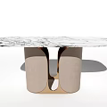 Modern dining table 3d model