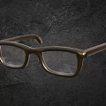 Comfortable Stylish Brown Acetate Eyeglasses Frame With Rectangular Shape For Daily Use