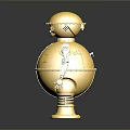 Robot Assistant Small Robot Butler Robot Butler Figure Game Figure 3d model
