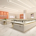 Light Luxury Jewelry Store Dragon and Phoenix Jewelry 3d model