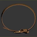 Brown Leather Belts With Intricate Embossed Patterns And Round Decorative Buckles