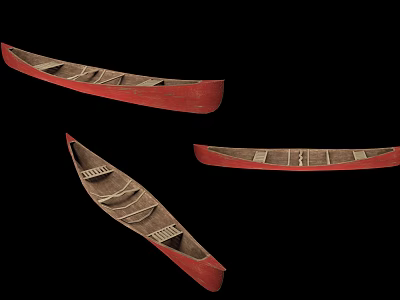 Chinese Boat Canoe 3d model Chinese Boat Canoe 3d model