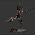 Mech Warrior Mech Soldier Machine Battlearm Mechanical Battlearm Machine Fighter Robot 3d model