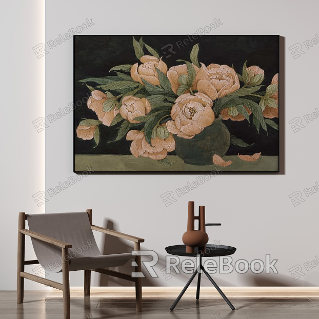 Modern plant painting decorative painting model