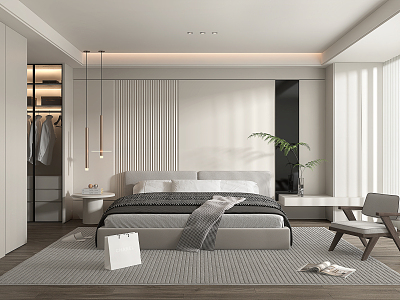 Modern Bedroom 3d model