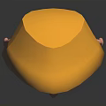 3D Animated Boy Character Wearing Yellow Hard Hat Striped Shirt Blue Overalls And Black Boots