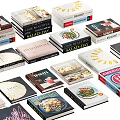 Various Cookbooks With Recipes For Different Cuisines And Popular Dishes