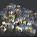 Colorful Stacked Books And Magazines With Vibrant Covers Arranged Together