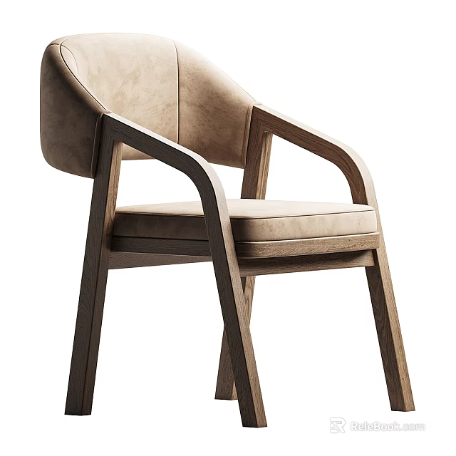 Modern Sofa Coffee Table Set With Light Brown Upholstery And Wooden Frame 3d model