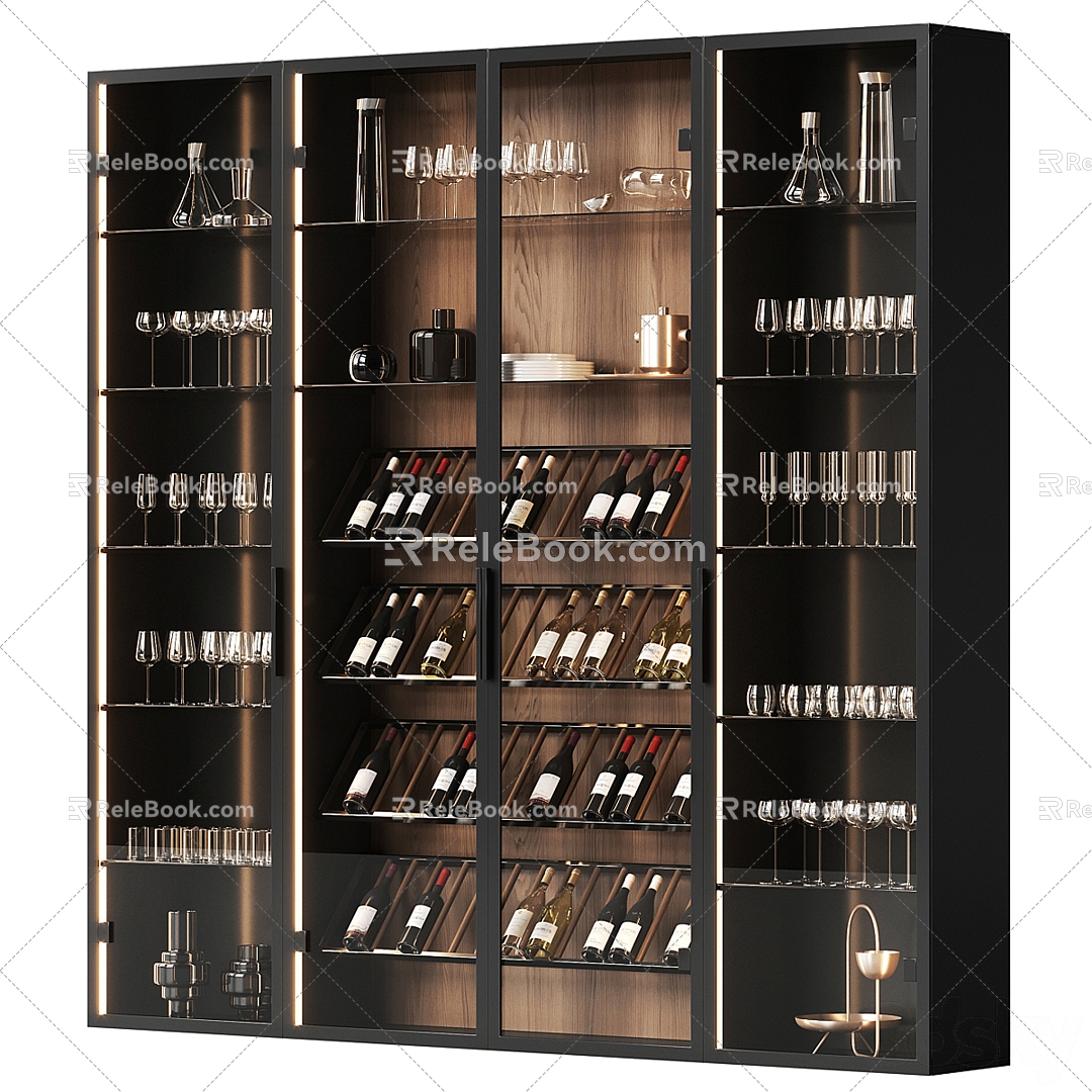 Wine Library multi-function wine cabinet model