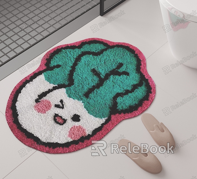 Bathroom carpet mats model