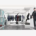 Li Ning Modern Clothing Store Interior With Mannequins And Apparel Displays