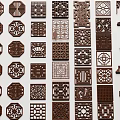 Traditional Wooden Room Dividers With Intricate Carved Patterns And Decorative Designs