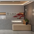 New Chinese Front Desk 3d model