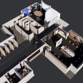 Modern Interior Layout With Multi Functional Zones And Furniture Arrangement Design