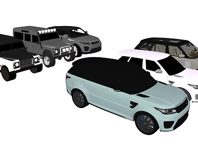 Hyundai Land Rover 3d model Hyundai Land Rover 3d model