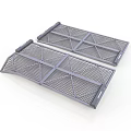 Sturdy Grey Metal Mesh Grid Equipment Two Pieces For Industrial Applications