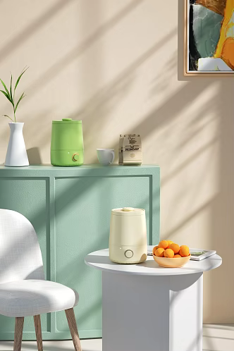 Living room scene humidifier small household appliances Meimei electrical appliances Gree electrical appliances e-commerce products 3d model