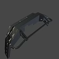Black Metal Front Bumper With Tubular Guard For Off Road Vehicles
