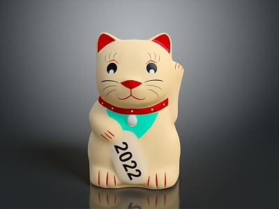 Lucky Cat Kitten Funny Lucky Cat Kitten Carving Lucky Cat Carving Ornaments Carving Crafts model