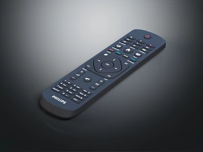 Philips TV Remote Control With Multiple Buttons Essential For Smart Television Use 3d model